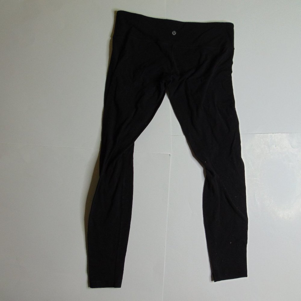 Lululemon Women 12 Leggings Black Yoga Pants
